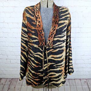 Vintage Zonda Nellis Tiger Print Wrap XL